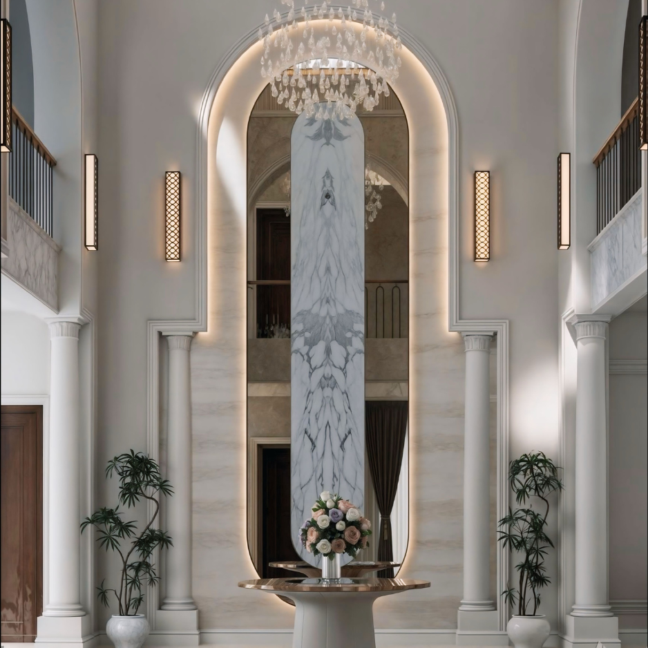 LIVING ROOM WALL designed by LUXIA CASA